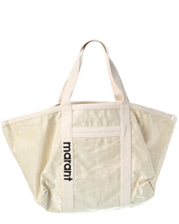 Isabel Marant Warden Canvas Tote ONE SIZE Beige