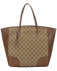 Gucci Gucci Beige Gg Canvas Bree Top Handle Tote Large (Authentic Pre-Loved)