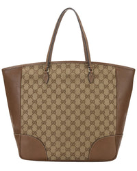 Gucci Gucci Beige Gg Canvas Bree Top Handle Tote Large (Authentic Pre-Loved)