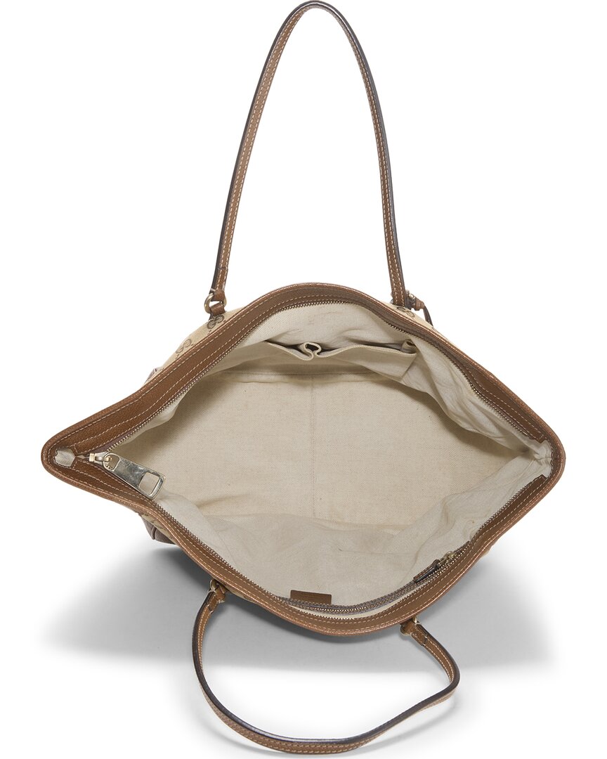 Gucci Gucci Beige Gg Canvas Bree Top Handle Tote Large (Authentic Pre-Loved)