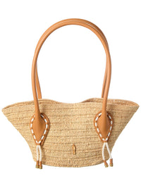 Christian Louboutin Christian Louboutin Venus Mini Raffia & Leather Tote