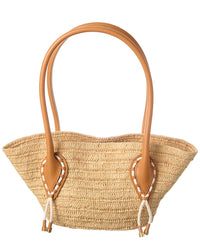 Christian Louboutin Christian Louboutin Venus Mini Raffia & Leather Tote