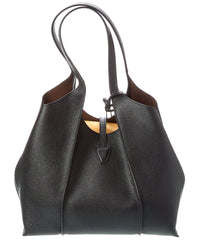Tod’S T Timeless Small Leather Tote, Black
