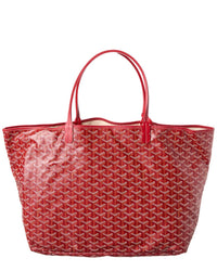 Goyard Goyard Red Goyardine Coated Canvas Saint Louis Gm (Authentic Pre-Loved)