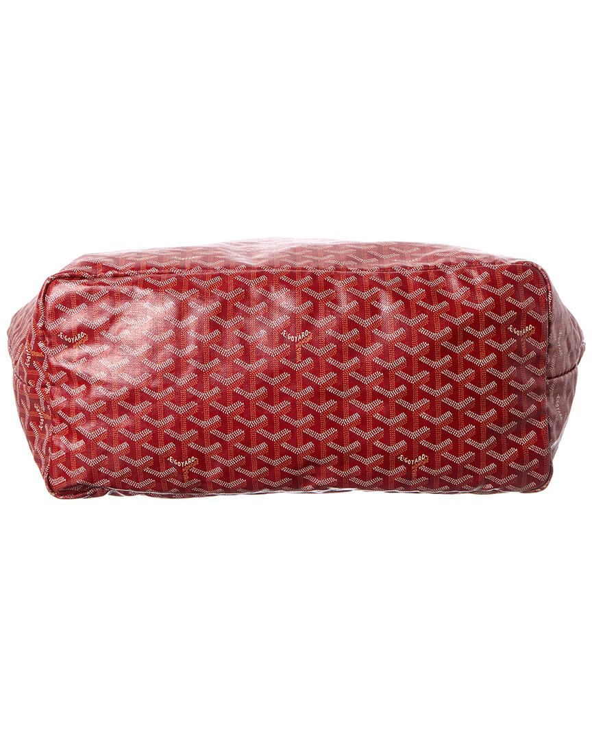 Goyard Goyard Red Goyardine Coated Canvas Saint Louis Gm (Authentic Pre-Loved)