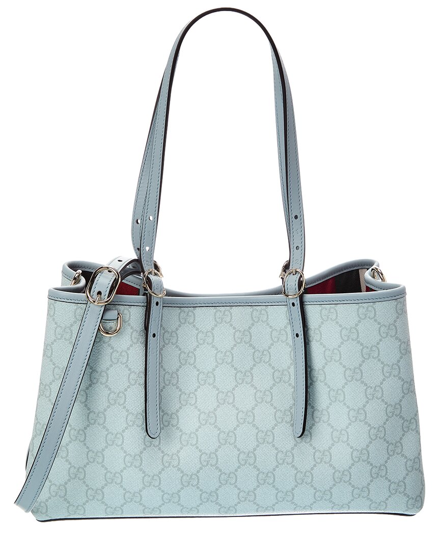 Gucci Gucci Medium Gg Supreme Canvas & Leather Tote