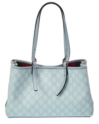 Gucci Gucci Medium Gg Supreme Canvas & Leather Tote