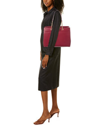Ferragamo Vara Bow Double Handle Leather Tote