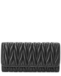 Tiffany & Fred Paris Pleated Leather Wallet