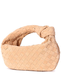 Tiffany & Fred Paris Hand-Woven Suede Pouch
