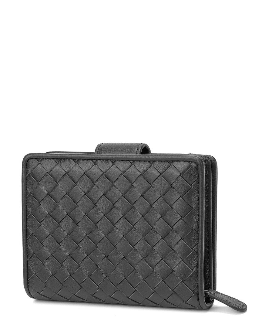 Tiffany & Fred Paris Woven Leather Wallet