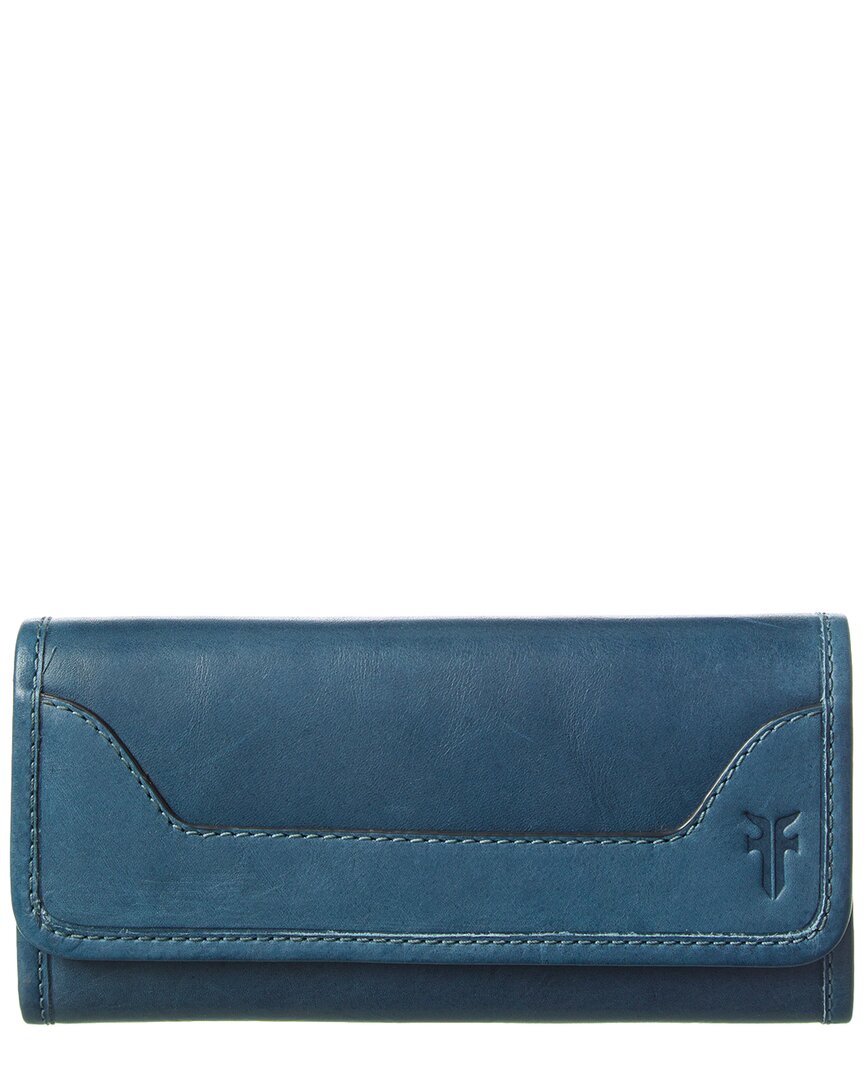 Frye Melissa Leather Wallet ONE SIZE Grey Multi