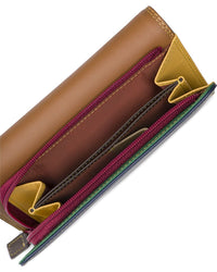 Mywalit Medium Leather Tri-Fold Outer Zip Purse