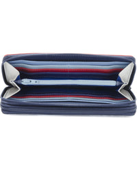 Mywalit Large Double Zip Around Leather Purse
