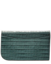 Jason Wu Croc-Embossed Leather Clutch