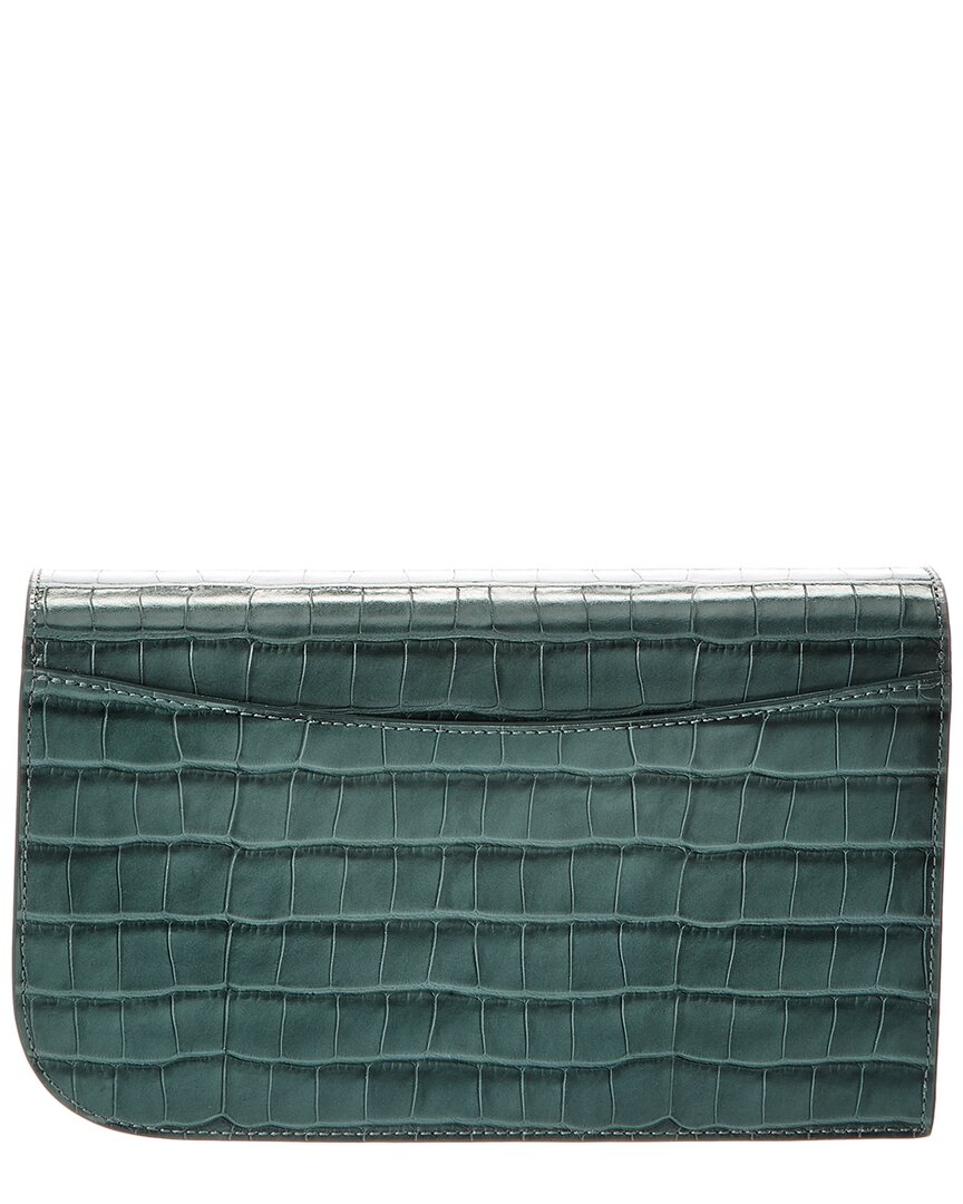 Jason Wu Croc-Embossed Leather Clutch