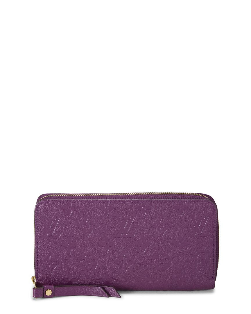Pre-Owned Louis Vuitton Purple Empreinte Zippy (Authentic Pre-Loved)