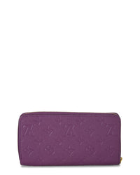 Pre-Owned Louis Vuitton Purple Empreinte Zippy (Authentic Pre-Loved)