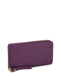 Pre-Owned Louis Vuitton Purple Empreinte Zippy (Authentic Pre-Loved)