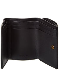 Coach Essential Mini Leather Trifold Wallet