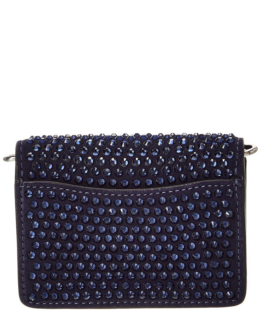 Coach Crystal Essential Half Flap Suede & Leather Card Case – Bluefly