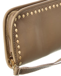 Persaman New York Leona Studded Leather Wallet
