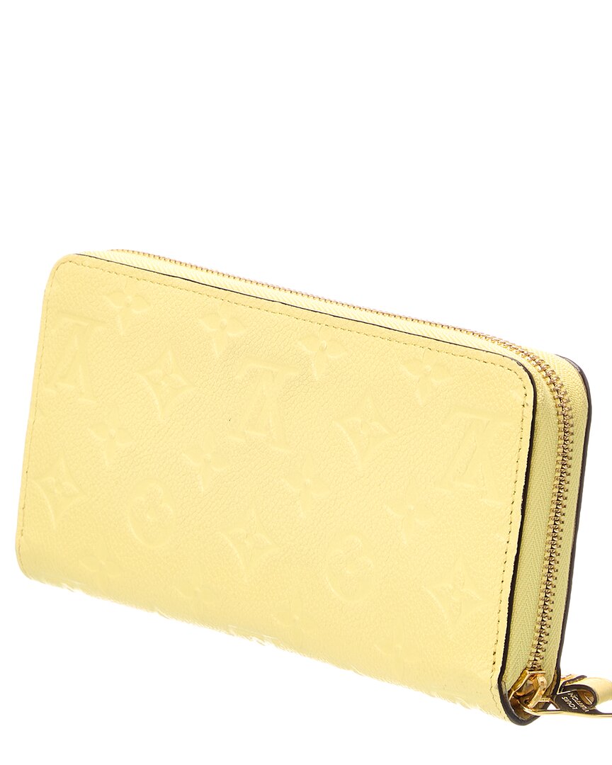 Louis Vuitton Citrine Monogram Empreinte Zippy Wallet (Authentic Pre-Loved)