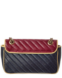 Gucci Multi Calfskin Leather Azalea Diagonal Small Torchon Gg Marmont