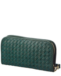 Persaman New York Sabrina Hand Woven Leather Wallet