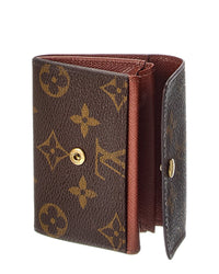 Louis Vuitton Brown Monogram Canvas Porte-Monnaie Coin Purse (Authentic Pre-