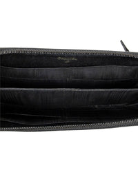 Chanel Chanel Black Caviar Leather Timeless Zip Around Wallet (Authentic Pre-Loved)