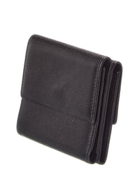 Chanel Chanel Black Leather Compact Wallet (Authentic Pre-Loved)