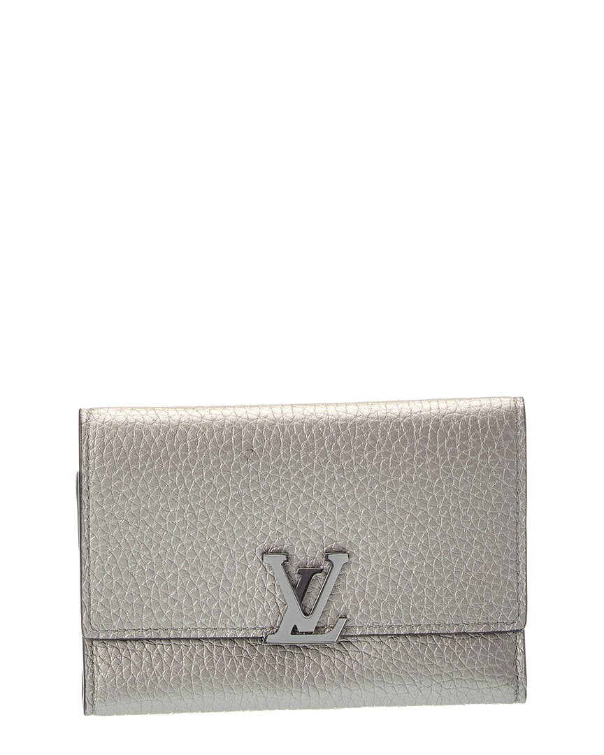Louis Vuitton Louis Vuitton Capucines Leather Compact Wallet (Authentic Pre-