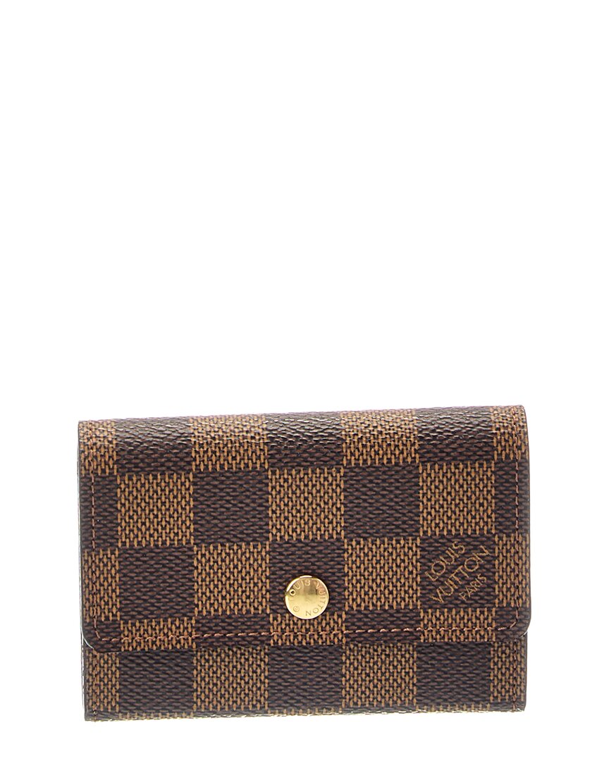 Louis Vuitton Louis Vuitton Louis Vuitton Porte-Monnaie Plat Canvas Coin Purse (Authentic
