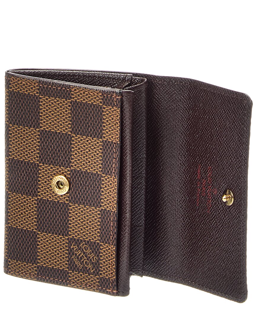 Louis Vuitton Louis Vuitton Louis Vuitton Porte-Monnaie Plat Canvas Coin Purse (Authentic