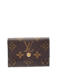 Louis Vuitton Louis Vuitton Louis Vuitton Porte-Monnaie Plat Canvas Coin Purse (Authentic