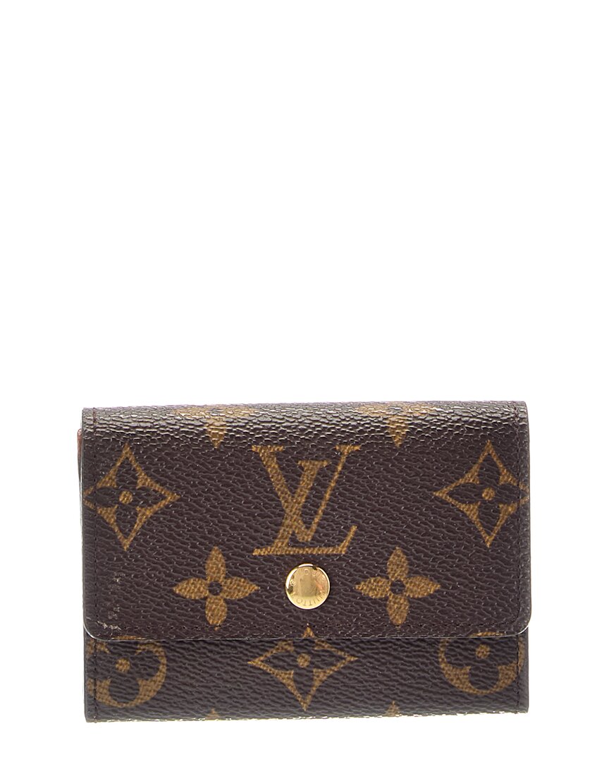 Louis Vuitton Louis Vuitton Louis Vuitton Porte-Monnaie Plat Canvas Coin Purse (Authentic