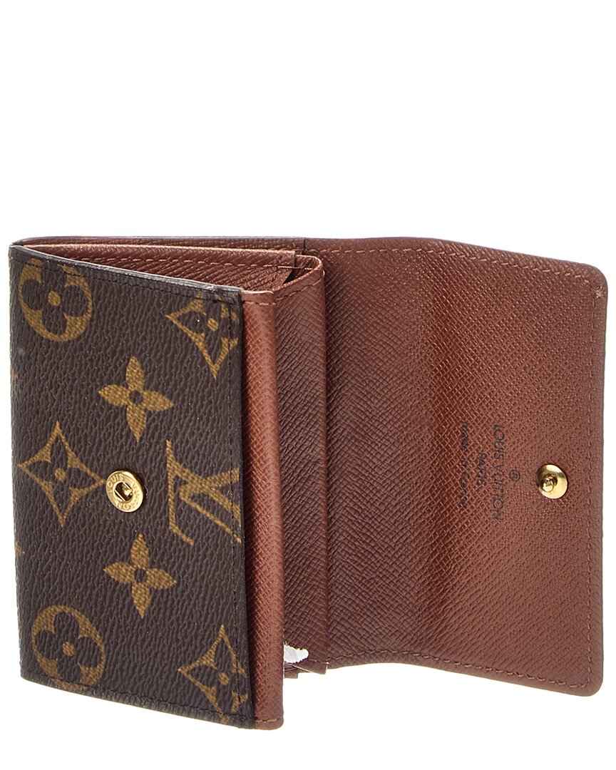 Louis Vuitton Louis Vuitton Louis Vuitton Porte-Monnaie Plat Canvas Coin Purse (Authentic