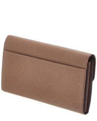 Louis Vuitton Louis Vuitton Taupe Glace Empreinte Leather Empreinte Sarah Wallet Nm(Authentic