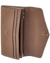 Louis Vuitton Louis Vuitton Taupe Glace Empreinte Leather Empreinte Sarah Wallet Nm(Authentic