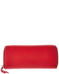 Louis Vuitton Louis Vuitton Rouge Epi Leather Zippy Wallet (Authentic Pre-Loved)