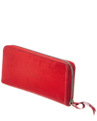 Louis Vuitton Louis Vuitton Rouge Epi Leather Zippy Wallet (Authentic Pre-Loved)