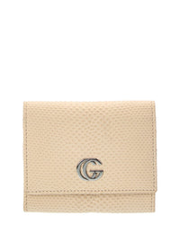 Gucci Gucci White Lizard Gg Card Case (Authentic Pre-Loved)