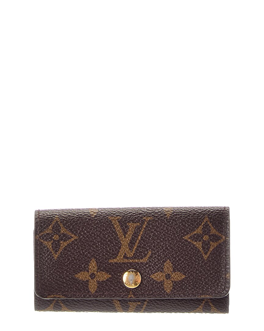 Louis Vuitton Louis Vuitton Brown Monogram Coated Canvas 4 Key Multicles Holder (Authentic