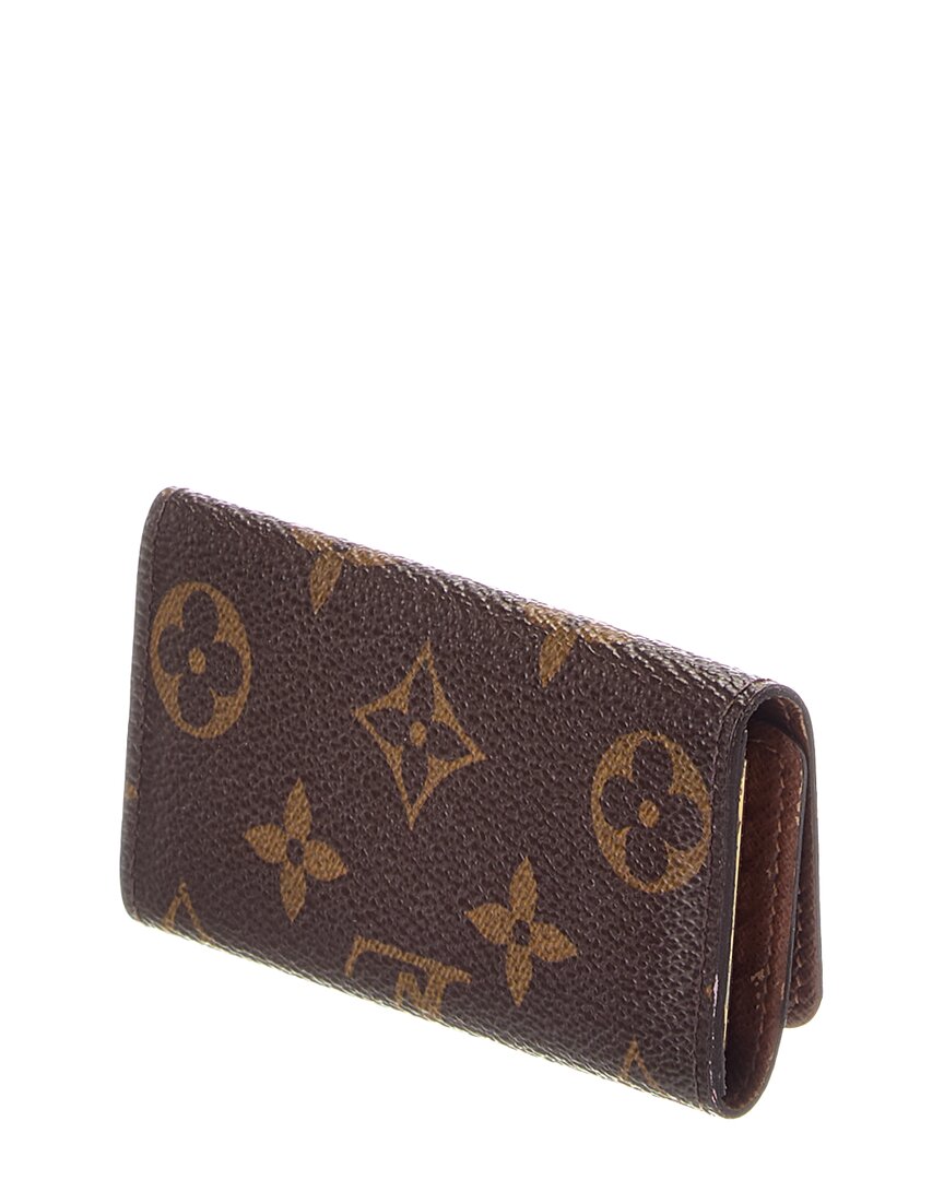 Louis Vuitton Louis Vuitton Brown Monogram Coated Canvas 4 Key Multicles Holder (Authentic