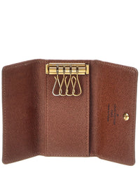 Louis Vuitton Louis Vuitton Brown Monogram Coated Canvas 4 Key Multicles Holder (Authentic