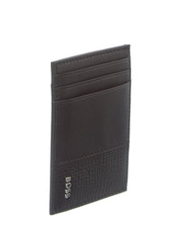 Hugo Boss New Crosstown Leather & Mesh Card Case