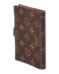 Louis Vuitton Louis Vuitton Brown Monogram Canvas Ring Agenda Cover (Authentic Pre-Loved)