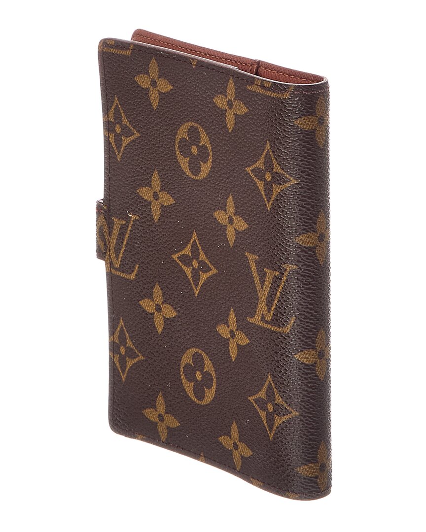 Louis Vuitton Louis Vuitton Brown Monogram Canvas Ring Agenda Cover (Authentic Pre-Loved)
