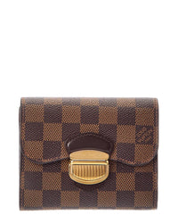 Louis Vuitton Louis Vuitton Brown Damier Ebene Canvas Wallet (Authentic Pre-Loved)
